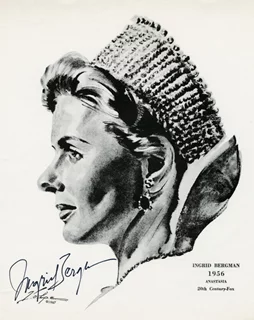 Ingrid Bergman autograph