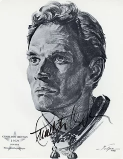 Charlton Heston autograph