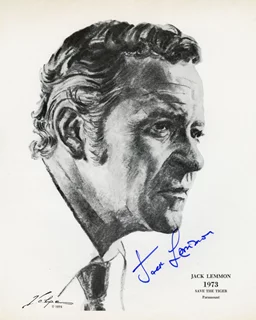 Jack Lemmon autograph