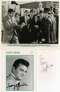Tony Curtis autograph