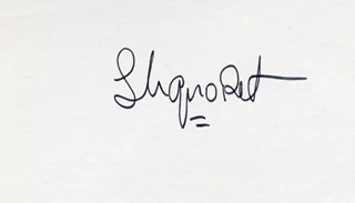 Simone Signoret autograph