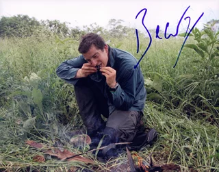 Bear Grylls autograph