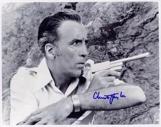 Christopher Lee autograph