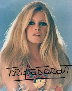 Brigitte Bardot autograph