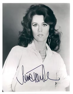 Jane Fonda autograph