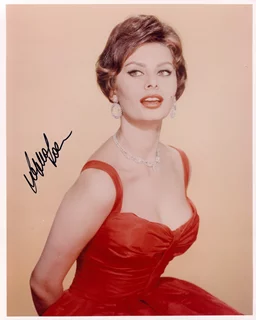 Sophia Loren autograph