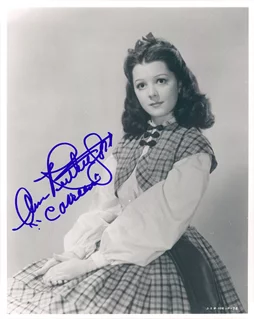 Ann Rutherford autograph