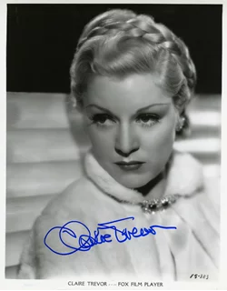 Claire Trevor autograph