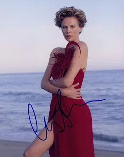 Charlize Theron autograph