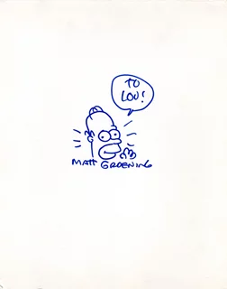 Matt Groening autograph