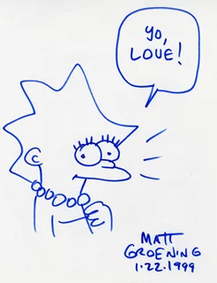 Matt Groening autograph