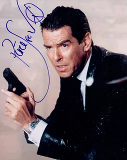 Pierce Brosnan autograph