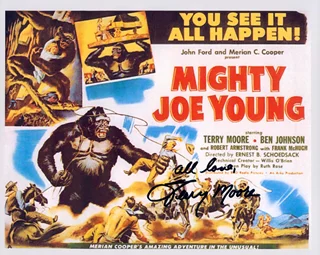 Terry Moore autograph