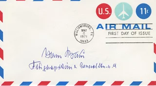 Hans Baur autograph