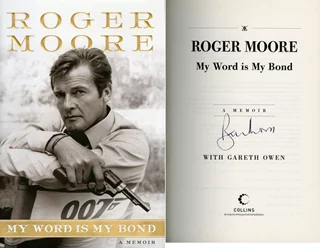Roger Moore autograph