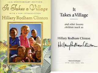 Hillary Rodham Clinton autograph