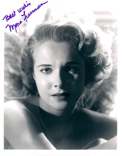 Mona Freeman autograph