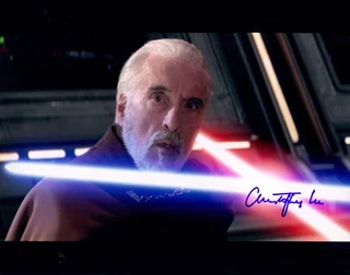 Christopher Lee autograph
