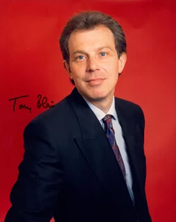 Tony Blair autograph