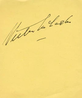 Victor McLaglen autograph
