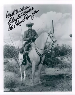 Clayton Moore autograph
