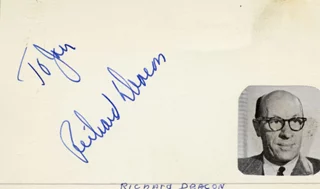 Richard Deacon autograph