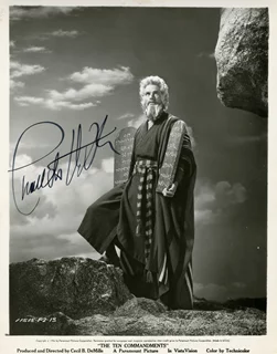 Charlton Heston autograph