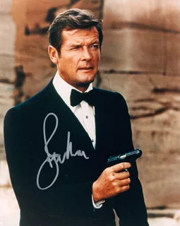 Roger Moore autograph