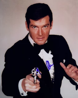 Roger Moore autograph