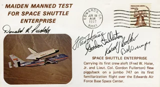 Space Shuttle Enterprise autograph