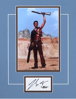 Bruce Campbell in The Evil Dead autograph