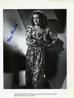 Joan Bennett autograph