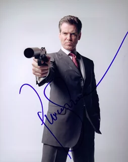 Pierce Brosnan autograph
