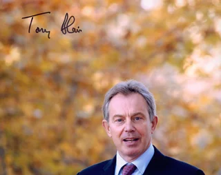Tony Blair autograph