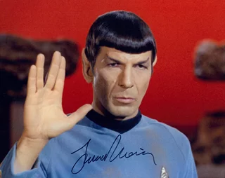 Leonard Nimoy autograph