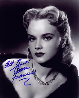 Anne Francis autograph