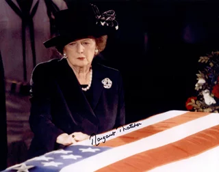 Margaret Thatcher autograph