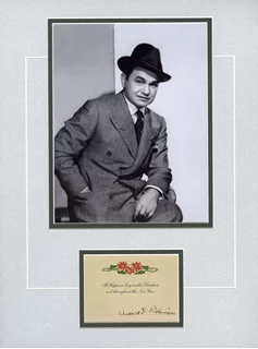 Edward G. Robinson autograph
