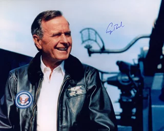 George Bush autograph