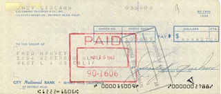 Judy Garland autograph