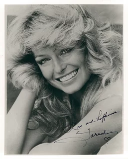 Farrah Fawcett autograph