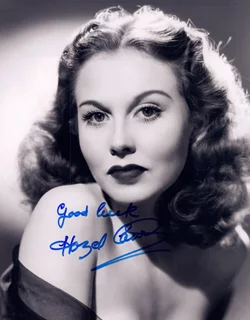 Hazel Court autograph