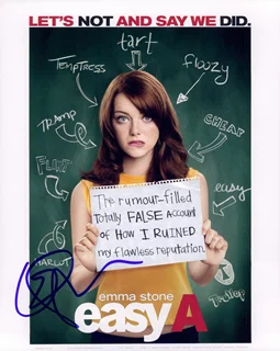 Emma Stone autograph
