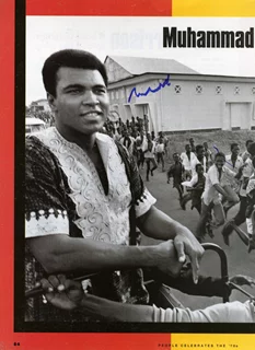 Muhammad Ali autograph