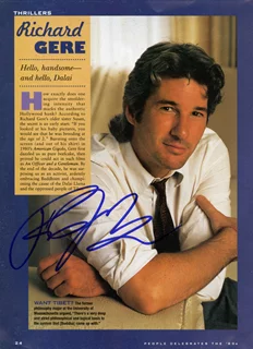 Richard Gere autograph