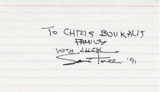 Samuel Fuller autograph