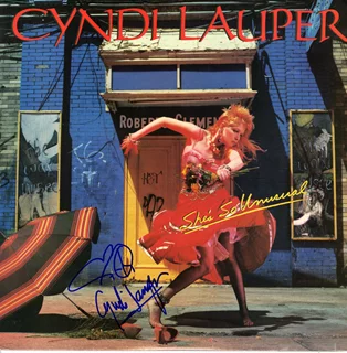Cyndi Lauper autograph