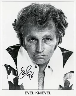 Evel Knievel autograph