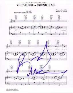 Randy Newman autograph