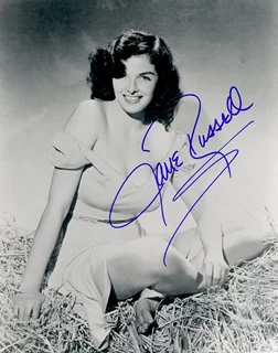 Jane Russell autograph